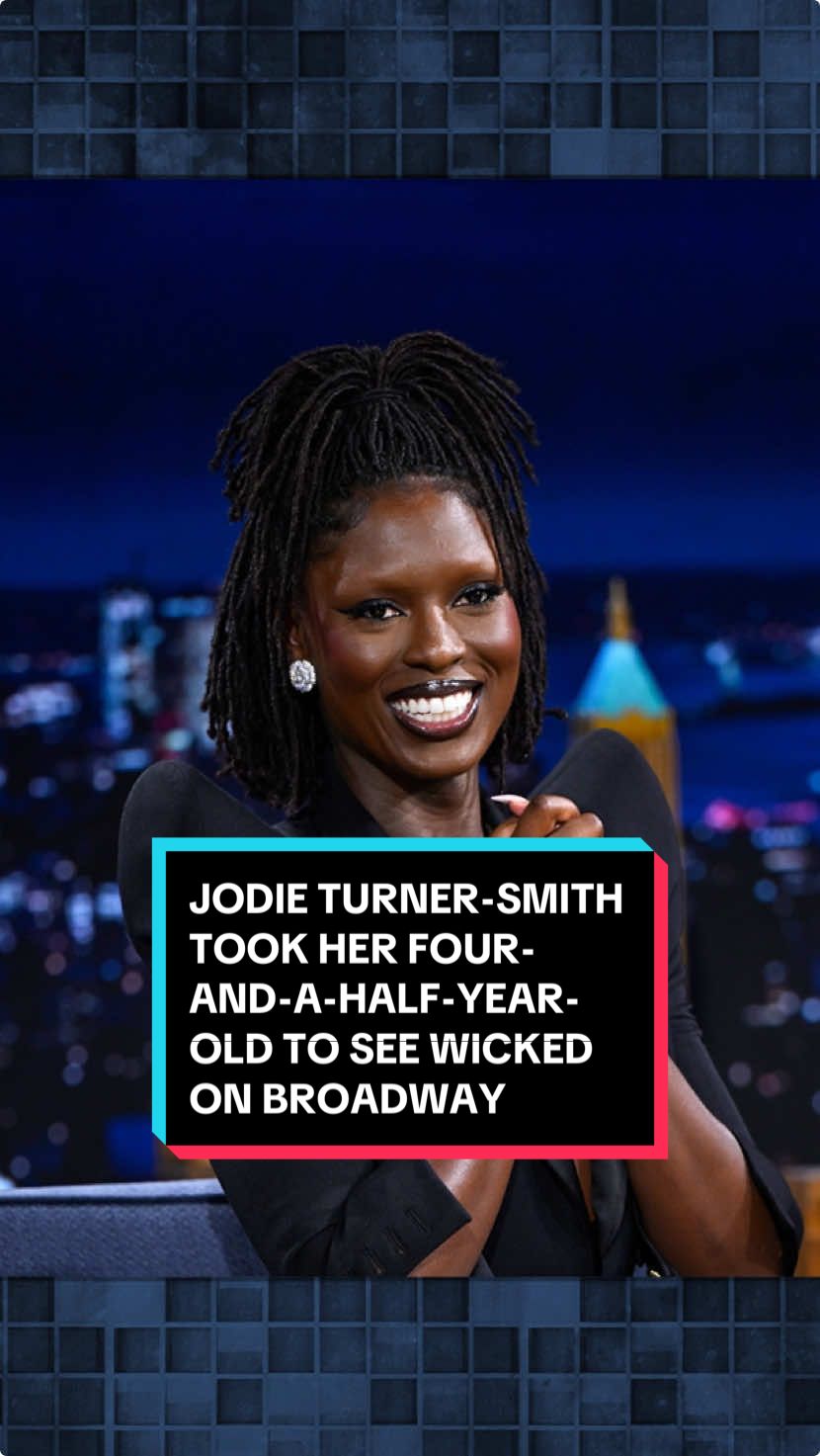 Jodie Turner-Smith took her four-and-a-half-year-old to @WICKED the Musical on Broadway to prepare for @Wicked Movie! #FallonTonight #TonightShow #JodieTurnerSmith #Wicked #CynthiaErivo #JimmyFallon 