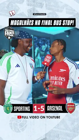 Watch the FULL INTERVIEW  ON YOUTUBE NOW - LINK IN BIO 📺🔥🗣️ /  #nigeria #manchesterunited #amorim #rashford #footballvideo #championsleague Sporting 1-5 Arsenal highlights