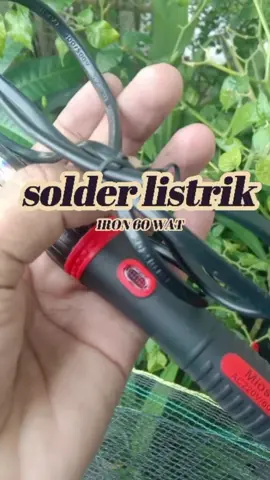 solder listrik iron 60 watt.. sudah dilengkapi dengan lampu indikator.. #elektronik #soldering #masukberanda 