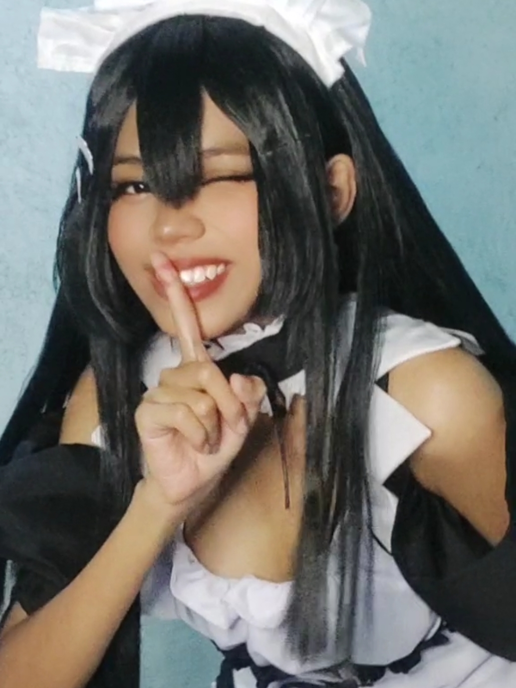 #misakiayuzawa Can you keep my secret? 🖤  #fyp #cosplayer #misakiayuzawa #cosplay #maidsama #kaichouwamaidsama #misakiayuzawacosplay 