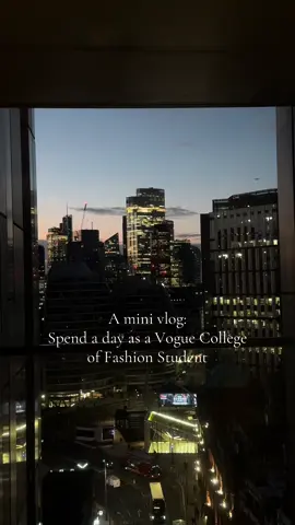 Mini vlog! Vogue College of Fashion Student👩‍🎓#fyp #vogue #london #student #fashion 