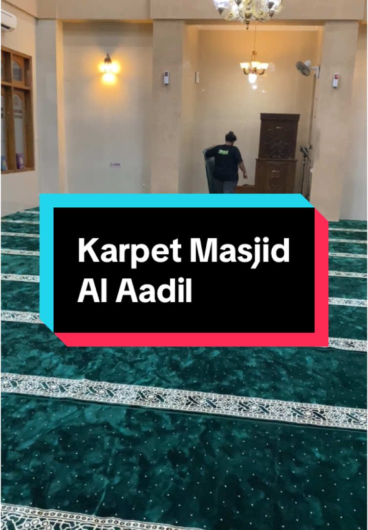Karpet masjid tebal bahan halus, al aadil #karpetmasjid 