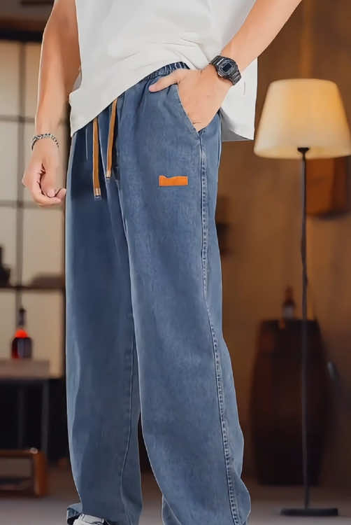 M-3XL กางเกงยีนส์ผู้ชายทรงกระบ#tik #ypfッ #Love #foryou 