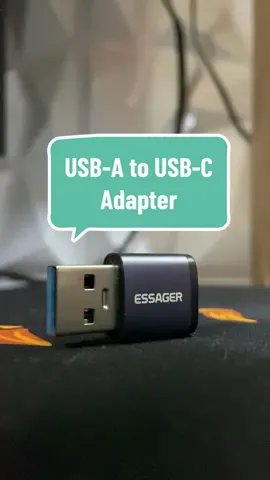if walang type-c port ang pc nyu makakatulong to #essager #otg #usbtotypec 