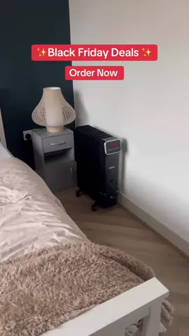 Black Friday Deals ✨ 11-FIN BLACK DIGITAL OIL-FILLED RADIATOR HEATER 2500W ⚡️✨  #blackfriday #blackfridaydeals #offers #flashsale #trendingvideo #heater #cold #warm #wintertime 