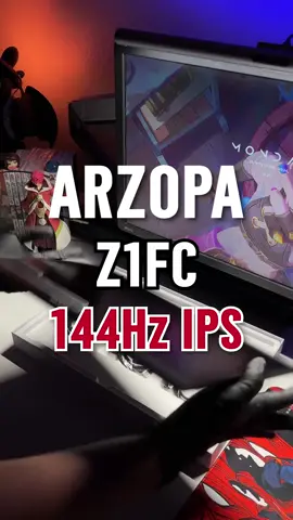 จอเสริมพกพา 144Hz ที่ภาพสวยภาพลื่น Arzopa Z1FC #arzopa #portablemonitor #gamingmonitor #monitor #desksetup #gaming #techtok 