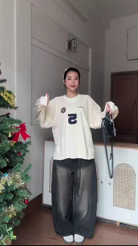 Sweater basic áo số 💙🫐 #1m68review #bycamcam #aosweaternam #aosweater #sweater 