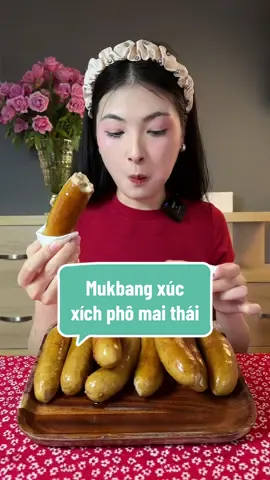 Sao đến tui ăn xúc xích phô mai Thái mà nó lạ lắm 🥹#angithuongoi #mukbang #xuhuongtiktok #ancungtiktok #xucxichuncleboss 