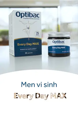 Optibac EveryDay Max - Men vi sinh được tin dùng số 1 Vương Quốc Anh #OptibacOfficial #EveryDayMax #Menvisinh #Loikhuan #suckhoeduongruot