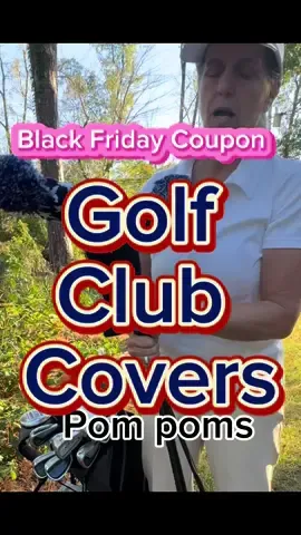3 pack club covers! #golf#golfclub#craftsmangolf#pompomclubcovers#golfclubcover#golfaccessories #stockingstuffer
