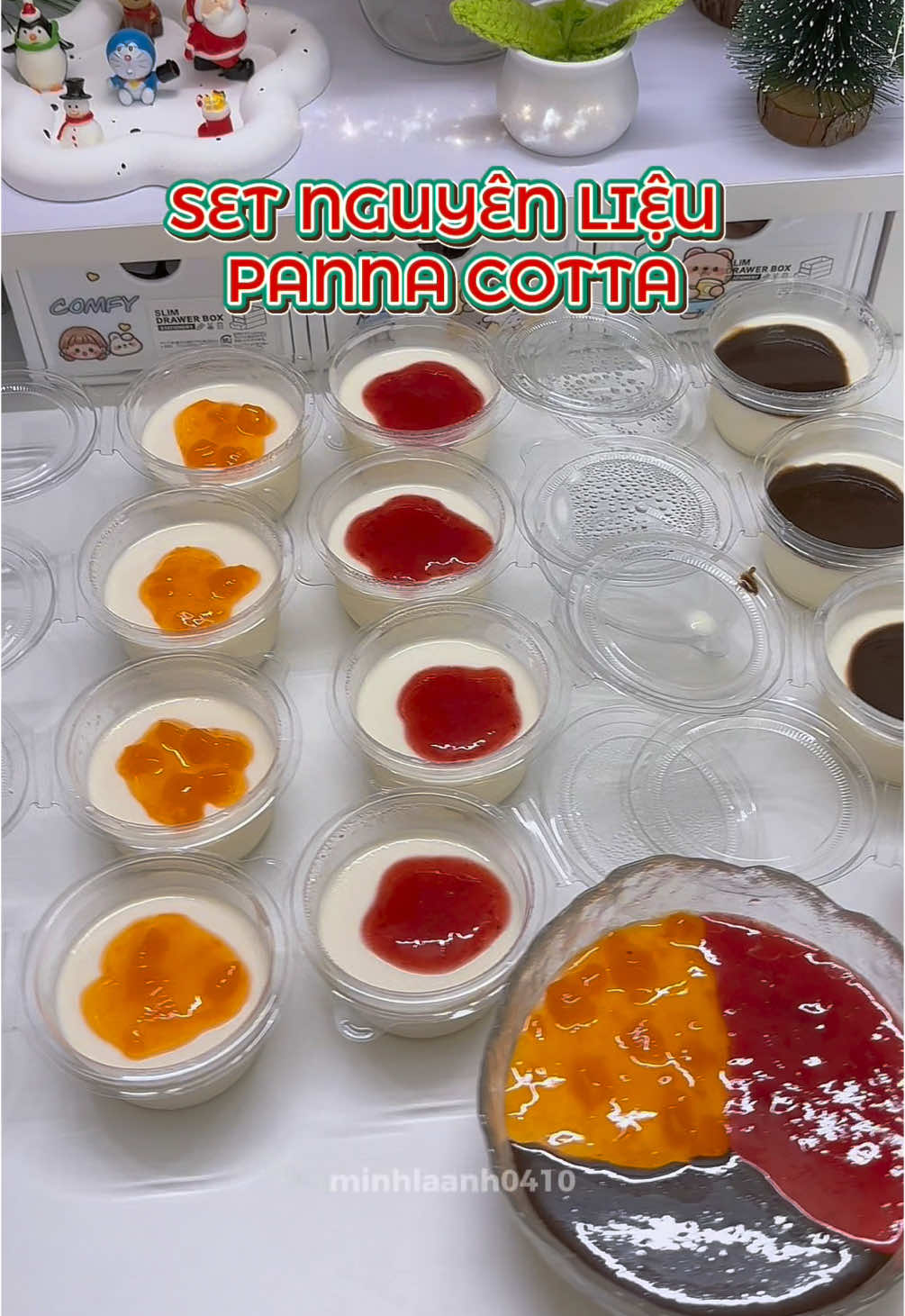 Cuối năm tụ tập tiệc tùng nhiều, có set panna cotta của nhà 94farm làm món tráng miệng thì quá hợp lý luôn nha, vừa thơm ngon vừa 🌰 mà còn dễ làm nữa nè #minhlaanh0410 #review #foodreview #doanvat #xuhuong #foodanddrink #xh #94farm #minhlaanh0410 