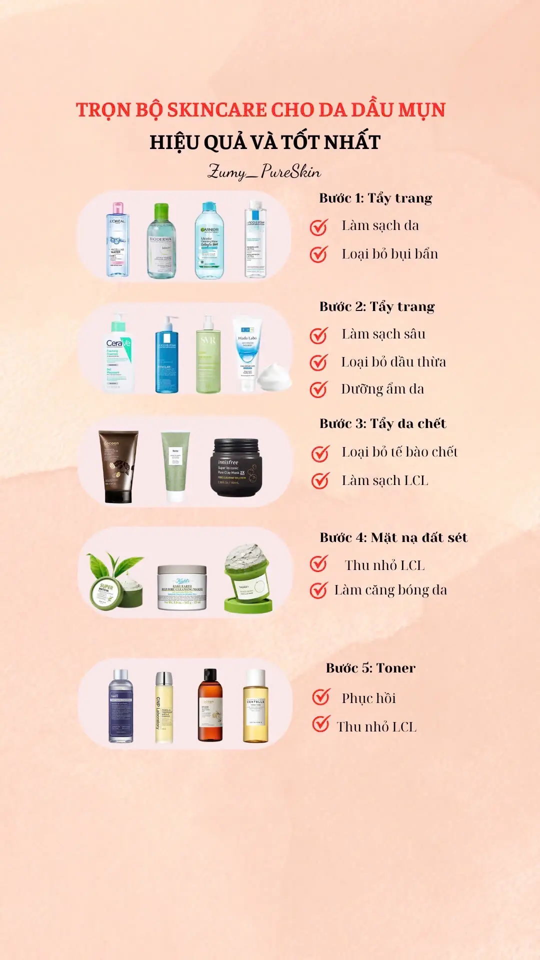 Chọn bộ skincare cho da dầu mụn 💦 Tập tành skincare đón tết thuiii#skincare #dadaumun #lamdep #xuhuong 