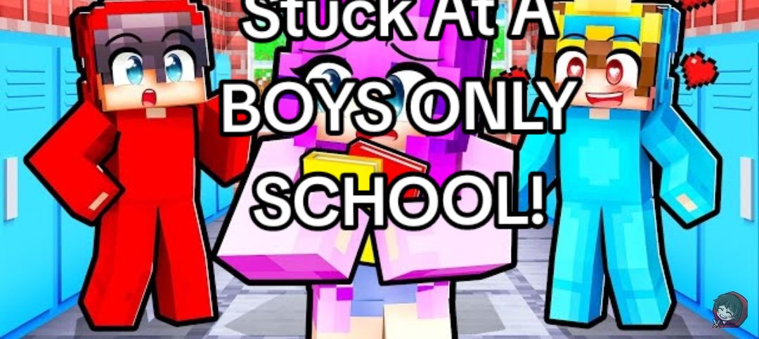ONE GIRL Stuck At A BOYS ONLY SCHOOL!  ( Part 3/4 )  ( Credit: Nico )  #nico#cash#Minecraft#roleplay#fyp 