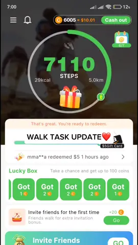 WALK TASK UPDATE!🚶🏻‍♀️💚 #walktask #newupdate #fyp #foryou #walktaskapp #maglakadapp 