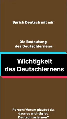 Sprich Deutsch mit mir. Die Bedeutung des Deutschlernens. #eloquenz #teleprompter #prompterchallenge #deutschlernen #lernenmittiktok #تعلم_اللغة_الالمانية #learngerman #LearnOnTikTok #deutschüben #deutschsprechen