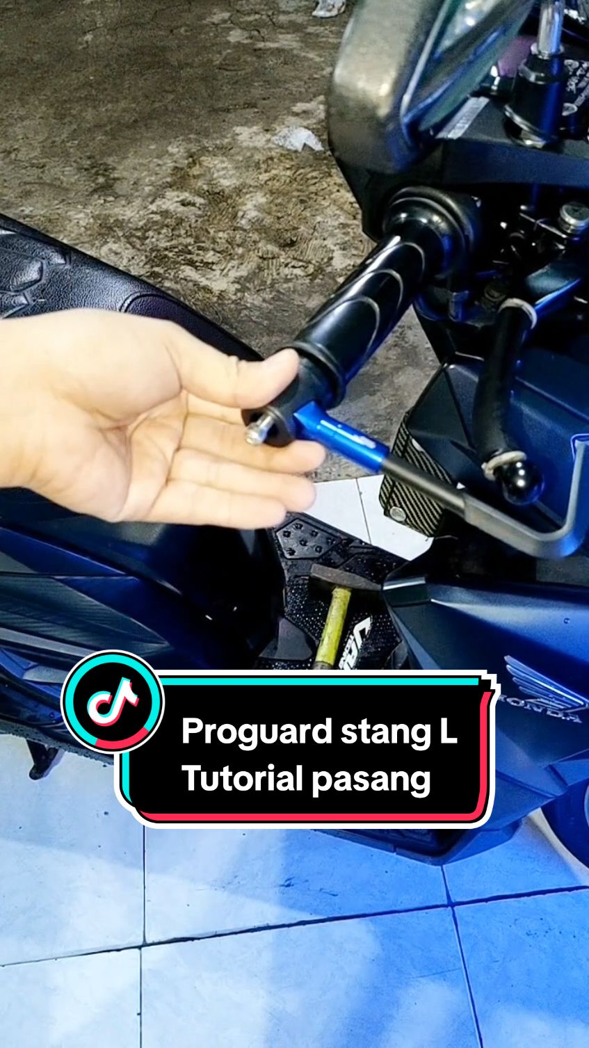 Proguard stang L variasi stang motor universal (tutorial pasang)  yang mau beli ada di kera4njang kunIng.  #proguard #handguard #jalustang #jalustangmotor #variasimotor #fyp 