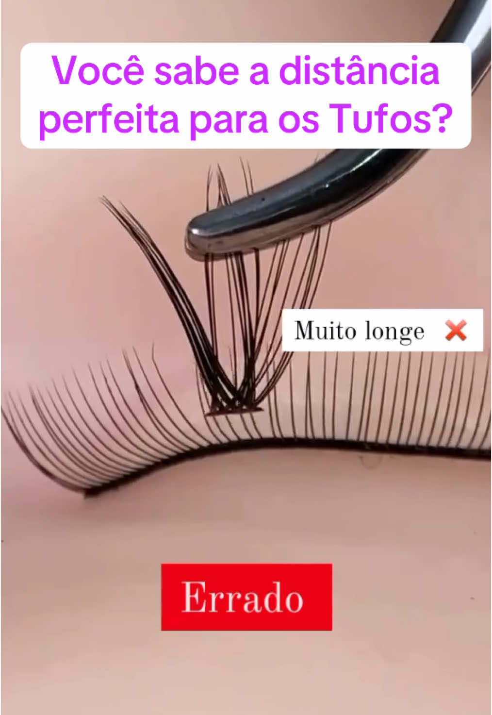 A distância é fundamental pra uma boa retenção dos seus tufos✨💖#cilios #ciliostufinho #viraliza #viralvideos #tufosdeseda #fyp #vaiprofycaramba #lashes #fypp 