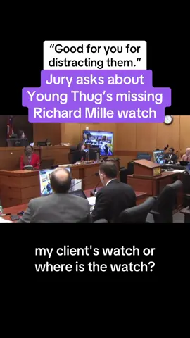 Jurors are deliberating in the YSL gang racketeering conspiracy trial in Atlanta, Georgia, today and they asked a few questions this morning that indicate they're sorting through the evidence. They wanted to see surveillance footage from the Donovan Thomas murder investigation of defendant Deamonte 