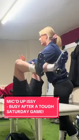 🎙️MIC’D UP ISSY - BUSY at Training after a tough game on SATURDAY‼️ #football #issy #injury #sportsrehab #treatment 