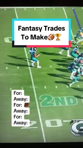 Make these Trades before the deadline🏈🏆 #nfl #nflcontent #nflfootball #fantasyfootball #fantasycontent #fantasytrades #tradefor #tradeaway #nflconvo