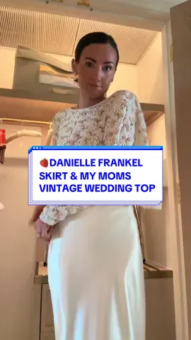 rehearsal dinner look 🤍✨ cant believe its over 🥺 #leinstudio #daniellefrankel #bridallook 