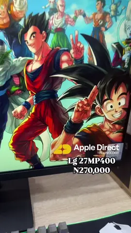 LG 27MP400 27inch FHD IPS monitor N270,000 RGB deskpad N38,000 ZK6 Mechanical wireless keyboard N120,000 Porodo 7D lightfeather wireless gaming mouse N95,000 . @appledirectng . #buu #dragonball #workspace #setup #lGmonitor #fx #fxacademy 