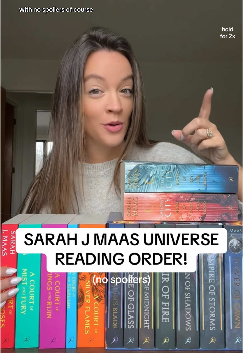 I’m very jealous of you if you’re just starting the Sarah J Maas or SJM universe Here’s a breakdown of what reading order I would recommend! 1. A Court of Thorns and Roses 2. Crescent City 3. Throne of Glass This books HAVE MY HEART and I hope you love them too 🥹 #sjm #sjmuniverse #sjmbooks #crescentcity #acotar #acourtofthornsandroses #throneofglass #sarahjmaas @Bloomsbury Books 