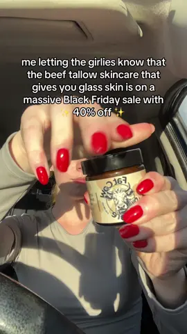 all natural ingredients and biocompatible with our skin ✨ #skincare #beeftallow 