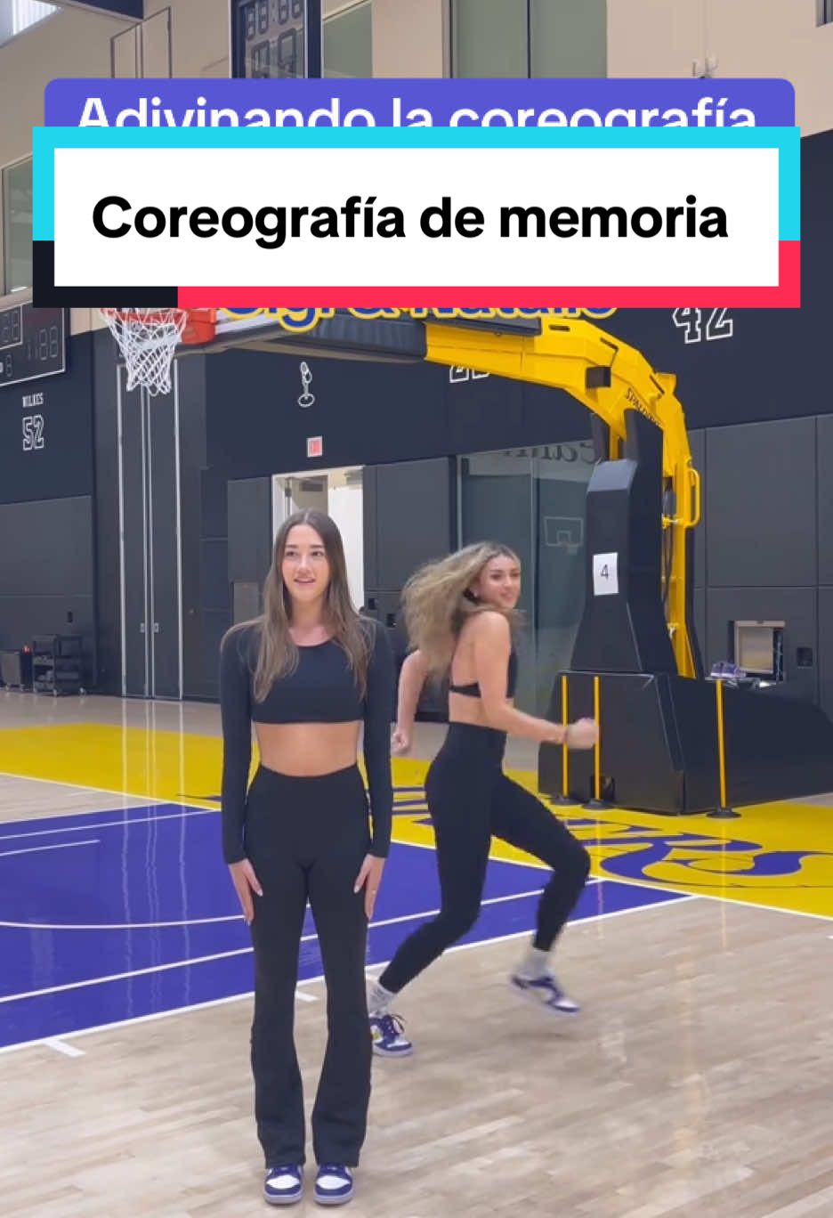 La memoria de las @Laker Girls es IMPRESIONANTE. 🤩💃👏🏻 📹: Lakers Girls . . #NBA #TikTokDeportes #lakers #lakersgirls #coreografia 