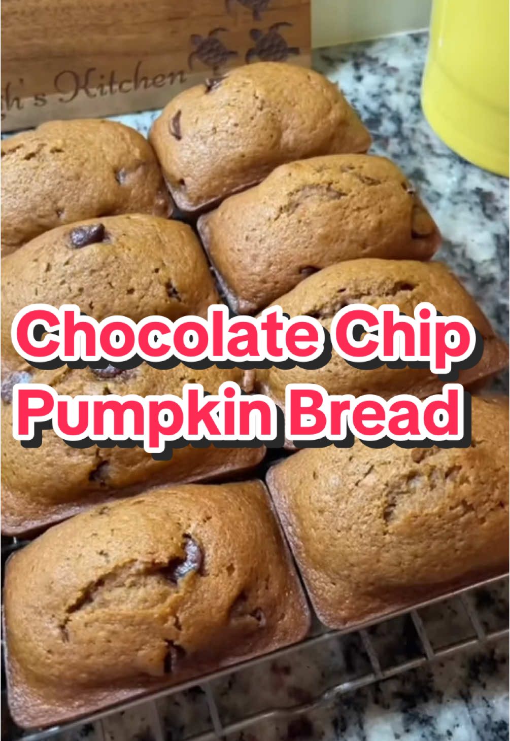 Chocolate Chip Pumpkin Bread 💙 #recipes #baking #pumpkinbread #chocolatechippumpkinbread 