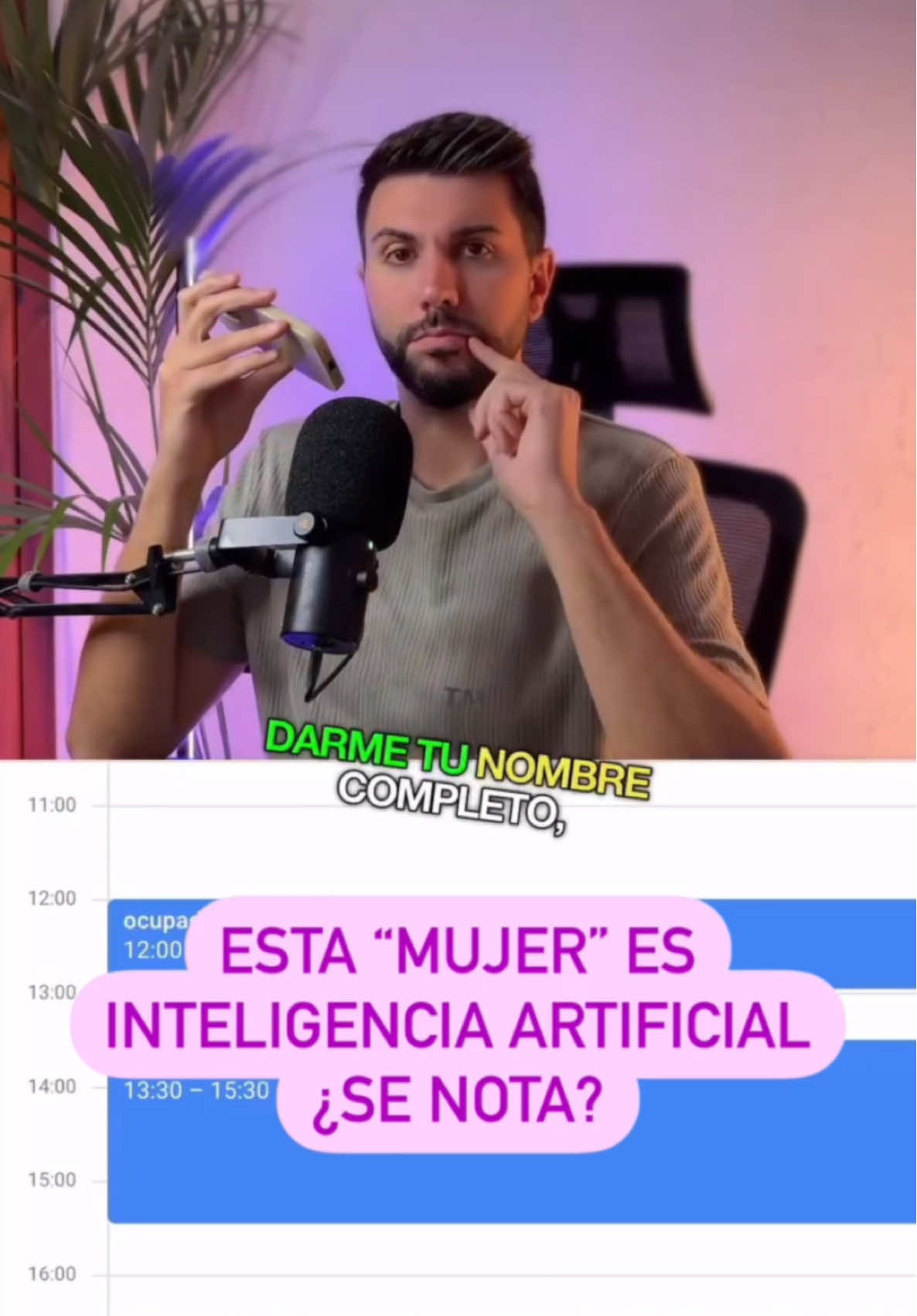🚨El próximo martes día 3 tenemos una masterclass gratuita donde veras el potencial de las automatizaciones. En este vídeo os dejo una pequeña muestra de lo que se puede hacer con la inteligencia artificial y las Automatizaciones, en el cual he creado un asistente de voz para contestar llamadas, conectarse al calendario para revisar huecos disponibles y agendar citas. #angelapa #angelaparicio #automatizacion #make #inteligenciaartificial 