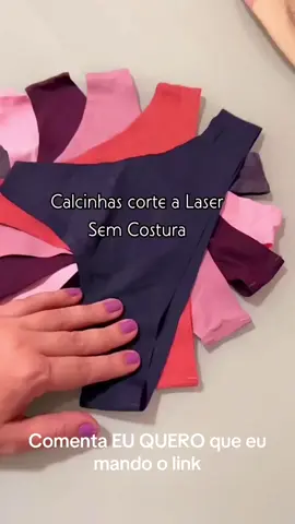 Kit 10 calcinhas sem costura corte  a laser  #produtoviral #shopee #roupaintimanashopee 