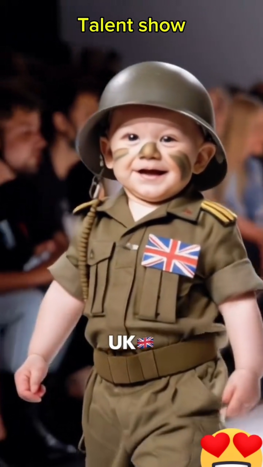 Troops Fashion show 😍💪  #fyp #fashionshow #cutie #TikTokFashion #babytiktok #fashionbaby #babyfashion #cutevideo #ai #babyfashionshow #usa 