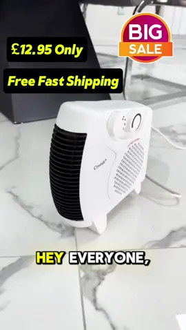 Dual Position Fan Heater on sale with free 2-3 days shipping. #heater #winteressentials #blackfridaydeals #christmasdeals #sale #flashsale 