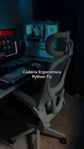 Demorei pra montar, mas consegui  😒🖤 Marca: Python Fly #setup #cadeiraergonomica 