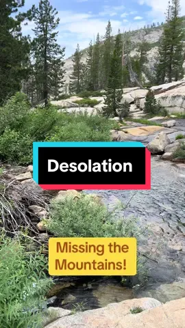 Missing the mountains!#desolationwilderness #mountains #backcountry 