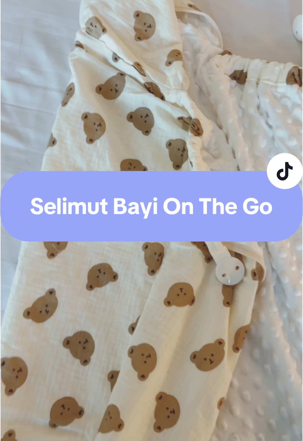 Selimut bayi hoodie on the go motif estetik #selimutbayi #cuantanpabatas #wibgajian 