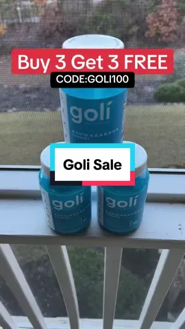 Buy 3 get 3 for free goli ashwagandha sale! #tiktokshopsale #tiktokblackfridaysale #goli #goliashwagandha 