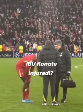 IBU Konate spotted after the match limping out of the field. Hopefully, it’s not a serious injury! #liverpool #lfc #ynwa #lfcfamily #ลิเวอร์พูล #football #เทรนด์วันนี้ #trendy #trending #liverpoolfc #ฟุตบอล #amazing #skil #training #利物浦 #Soccer #sport #konate #injury #worry 