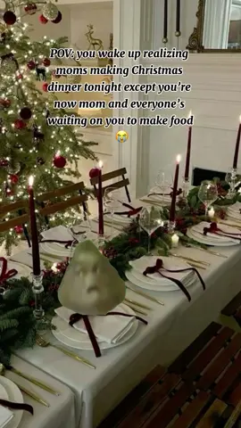 I’m a mom now and I’m realizing how much food I’m supposed to be cooking for holidays 😭 #momlife #holidaytiktok #christmas #MomsofTikTok #dinner 