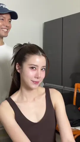 ทรงผมออกงานน้อง #เอสเธอร์  hairstyle @makpepo makeup @first_make_up #ทรงผม #hair #hairstyle #makeup #แฮร์พีช #ผมสวย #ผมตรง #ผมสวย #ทรงผม 