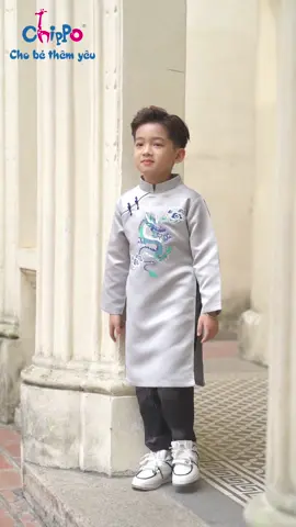 Áo dài tết bé trai Chippo, áo dài cách tân #chippo #chippovietnam #aodaitet #aodaicachtan #aodaibetrai #aodaicachtanbetrai 