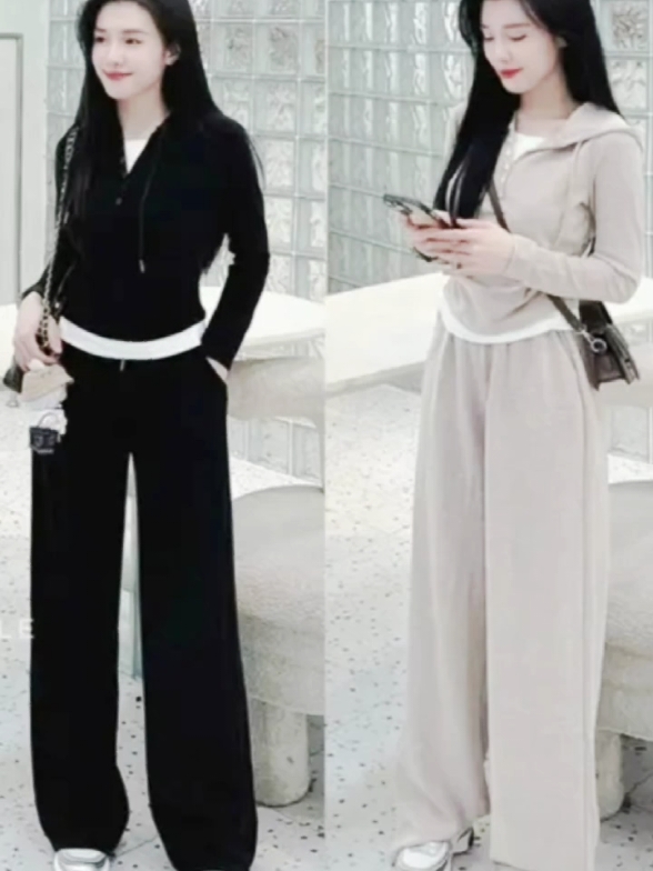 sét quần áo nữ áo tay dài có phối mũ vải trắng đẹp nhé mọi người nhớ vào tham khảo sân ngay nhé #đoboxinh 