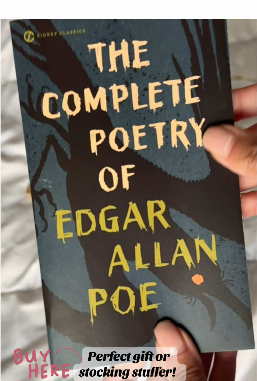 This Complete Poetry of Edgar Allan Poe is perfect for romantics, poem lovers, or anyone that wants to throw a small book in their bag. It’s also an amazing gift or stocking stuffer. 📖❤️ #poems #edgarallanpoe #bookofpoems #giftideas #tiktokshopfinds #tiktokshopcybermonday #tiktokshopblackfriday 