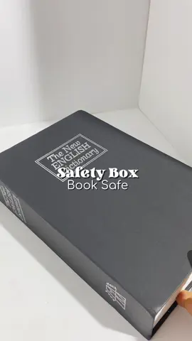 Safety book box untuk simpan brg berharga korang !  #safetybox #petisimpanan #petibesi #petibesisimpanduit  #fypviralシ #racuntiktok 