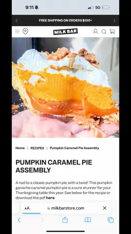 #milkbarpumpkinpie #karliekloss #milkbar #glutenfree