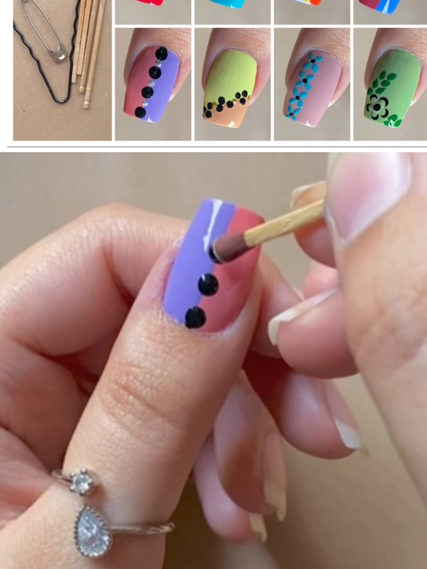 VIP tips and tricks nail art at home #easynailart #viral #nailart #nailarttutorial #foryou #foryoupage #fyp #viraltiktok #usa🇺🇸 