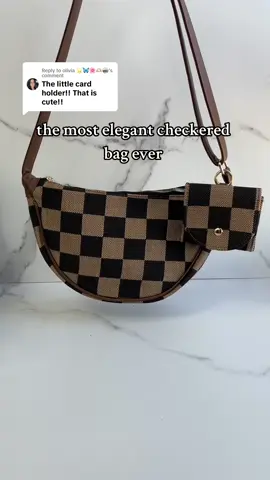 Replying to @olivia 🌟🦋🌸🫶🏼🪩 The new plus checkered bag also has a little bag,SO CUTE 🫶🏻 #bag#checkedbag #elegant#cute#cutebag#crossbodybag #fashionable #coolbag#workbag#everydaybag#checkerboard #plus #falldealsforyou #tiktokshopcybermonday #tiktokshopblackfriday #gift#newbag