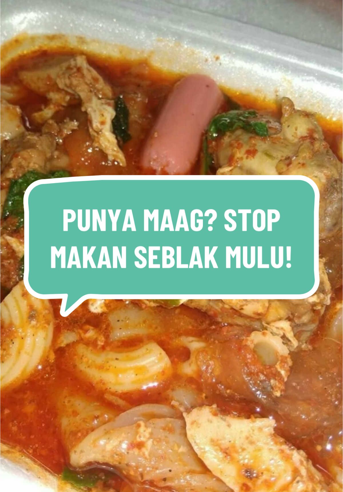 #trendtemplate siapa nih yang kerjaan nya seblak mulu padahal udah punya maag parah? #infokesehatan #maag #seblak #obatmaag #makanseblak 