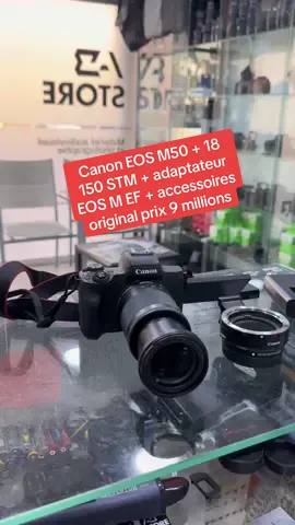 Canon EOS M50 + 18 150 STM + adaptateur EOS M EF + accessoires original prix 9 millions 0770706638 . 0663064680
